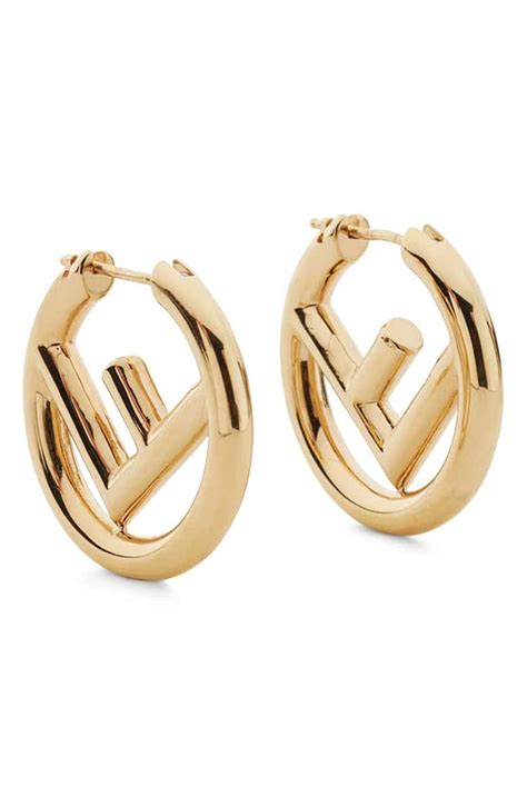 fendi loop earrings